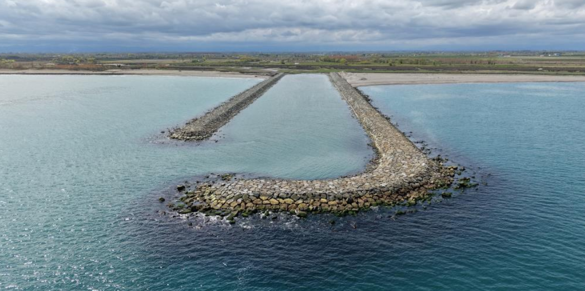 Çarşamba Dumanlı Denize Çıkış Yapısı tamamlandı