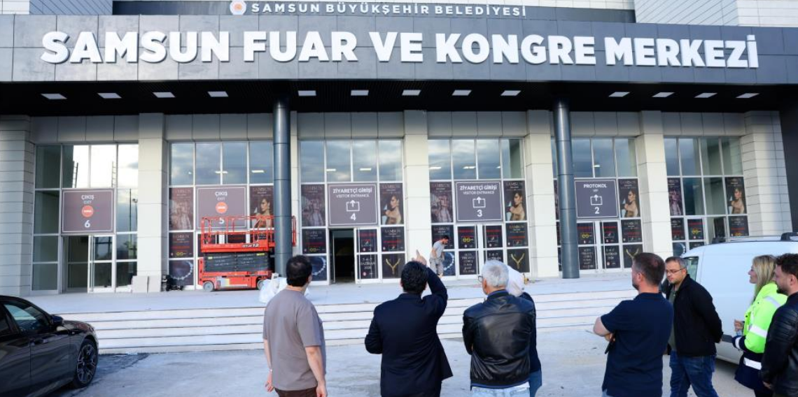 Samsun Fuar ve Kongre Merkezi açılışa hazırlanıyor