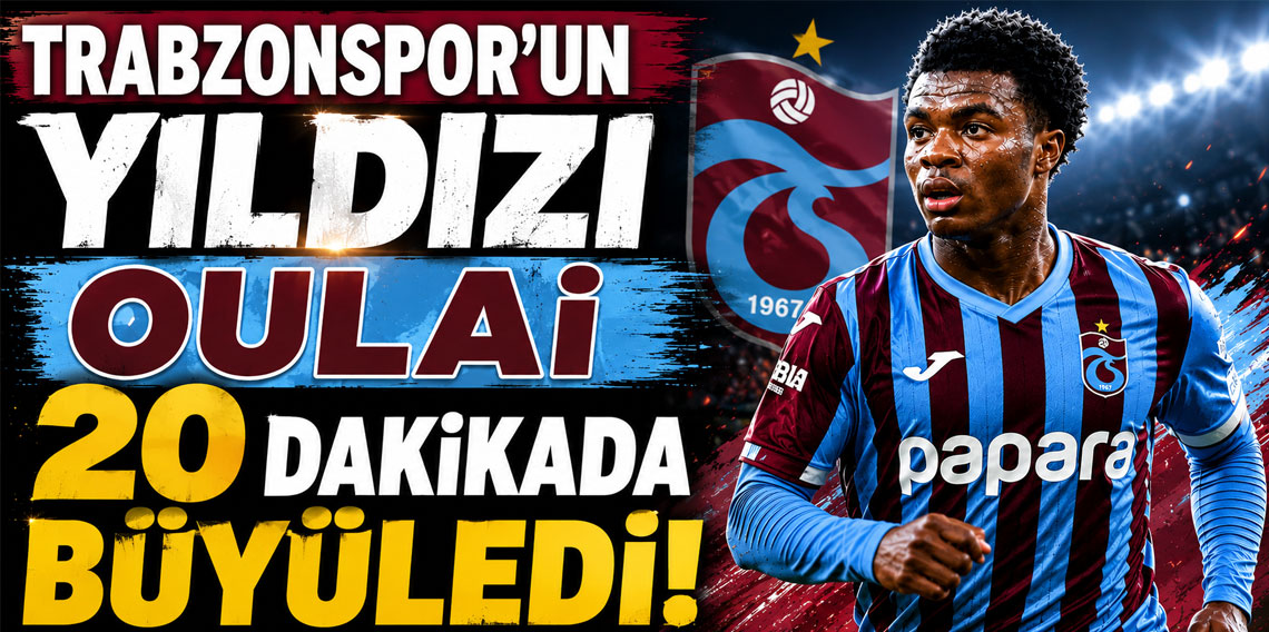 Trabzonspor'un yıldızı Oulai 20 dakikada büyüledi!