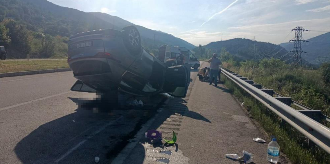 Tokat’ta takla atan otomobildeki 1 kişi öldü, 5 kişi yaralandı