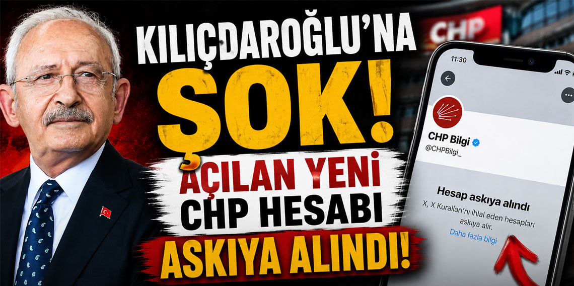 Kemal Kılıçdaroğlu'na şok! Açılan yeni CHP hesabı askıya alındı