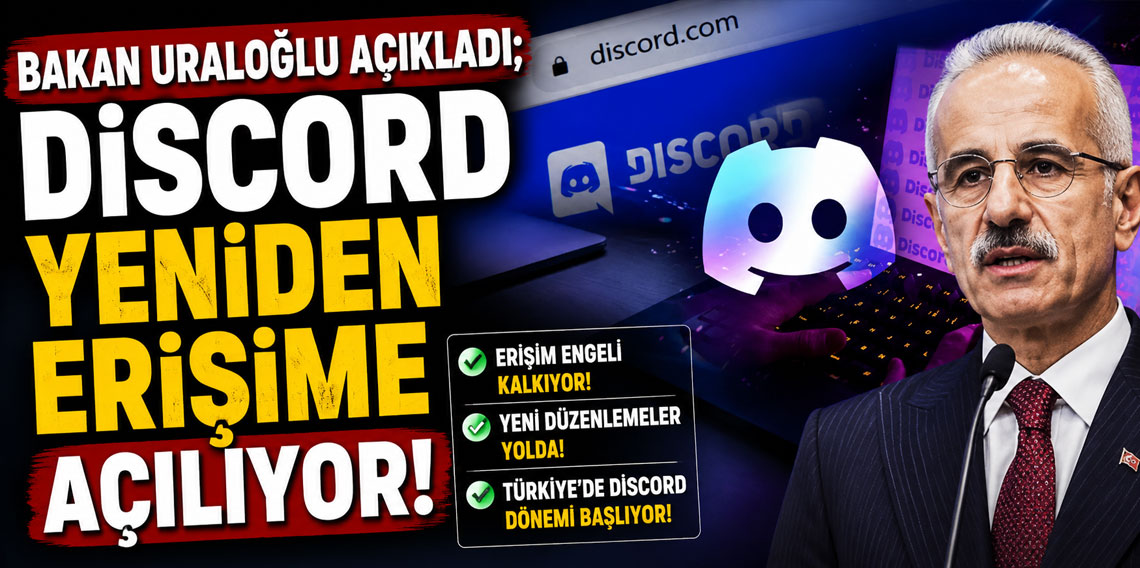 Bakan Uraloğlu müjdeyi canlı yayında duyurdu: Discord açılacak