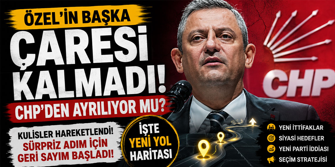 Özel'in başka çaresi kalmadı, CHP'den ayrılıyor mu? İşte yeni yol haritası