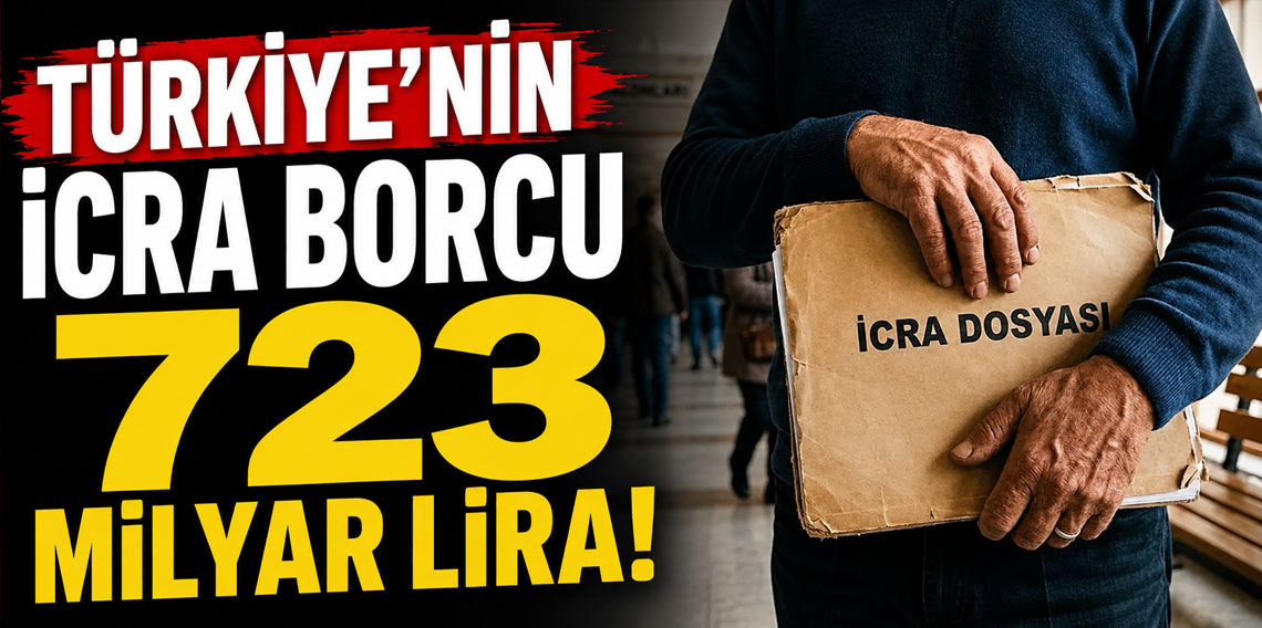 Türkiye’nin icra borcu 723 milyar lira!