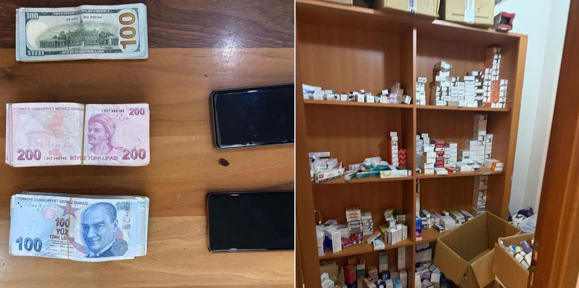 Sahte doktor kıskıvrak yakalandı! Evinden balya balya para çıktı