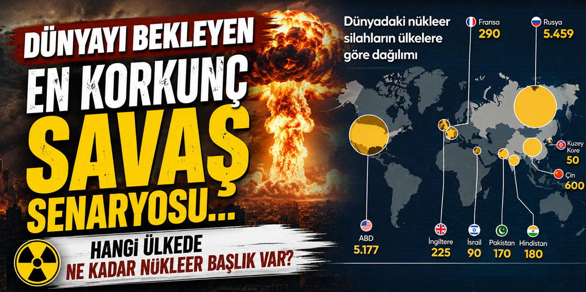 Dünyada nükleer silahlanma: Harcamalar rekor kırarken stoklar endişe veriyor!