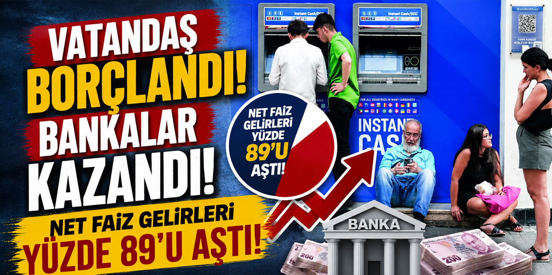 Vatandaş borçlandı, bankalar kazandı!