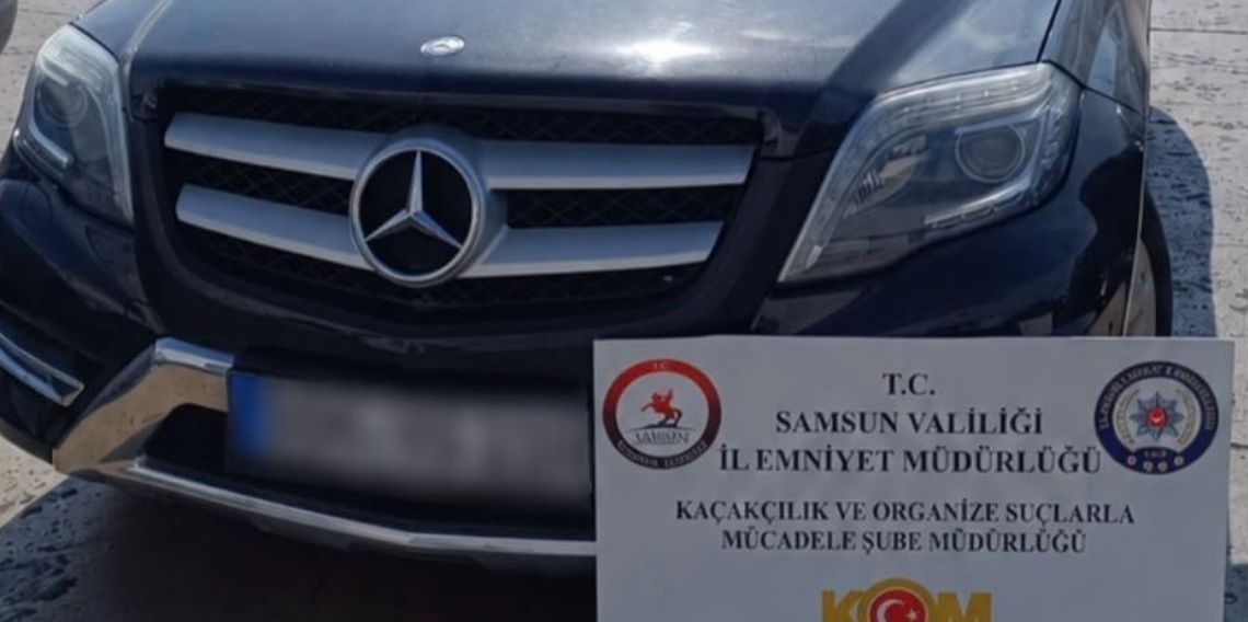 Samsun'da Lüks Araca El Konuldu! İki Kişiye 300 Bin Lira Ceza