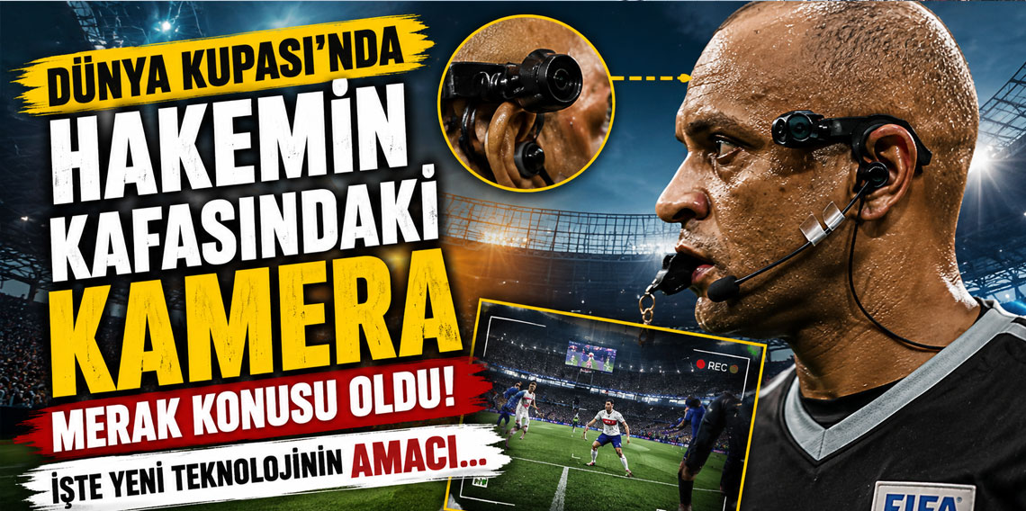 Dünya Kupası'nda hakemin kafasındaki kamera merak konusu oldu! İşte yeni teknolojinin amacı...