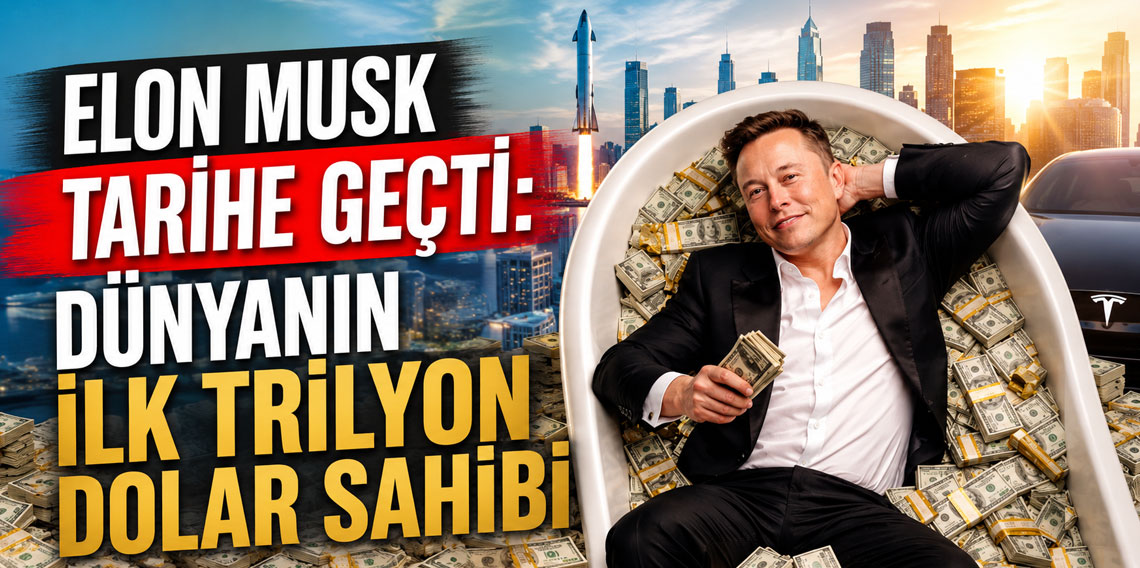 Elon Musk tarihe geçti: Dünyanın ilk trilyon dolar sahibi