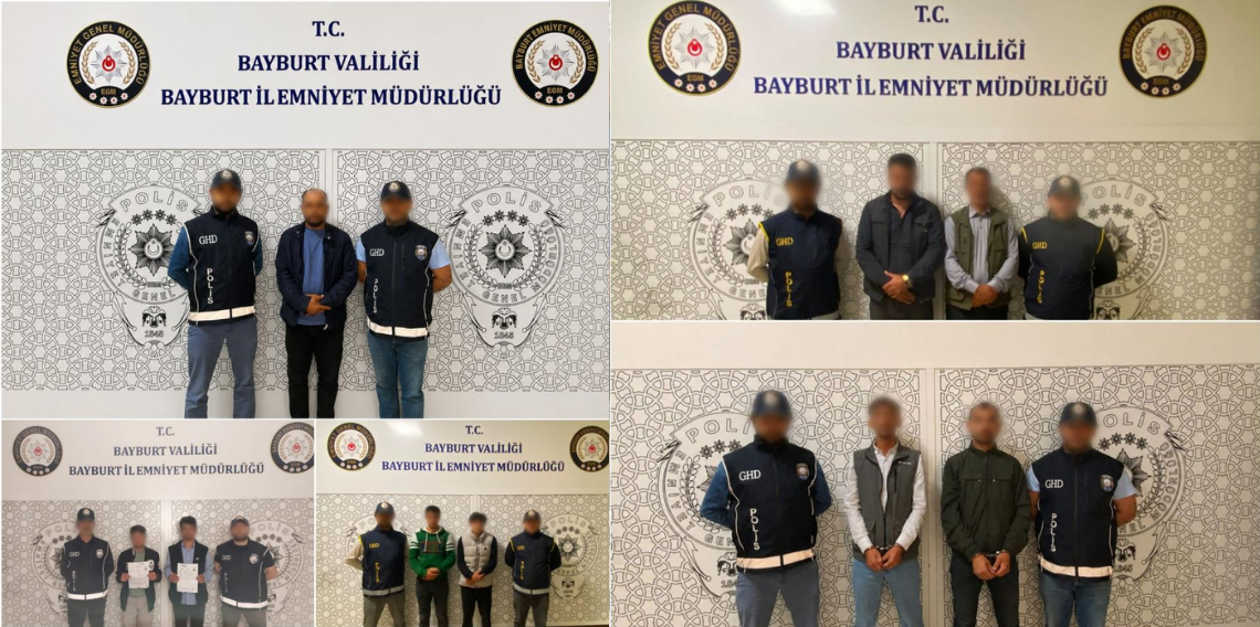 Bayburt'ta Düzensiz Göç Operasyonu! 5 Göçmen ve 4 Organizatör Yakalandı