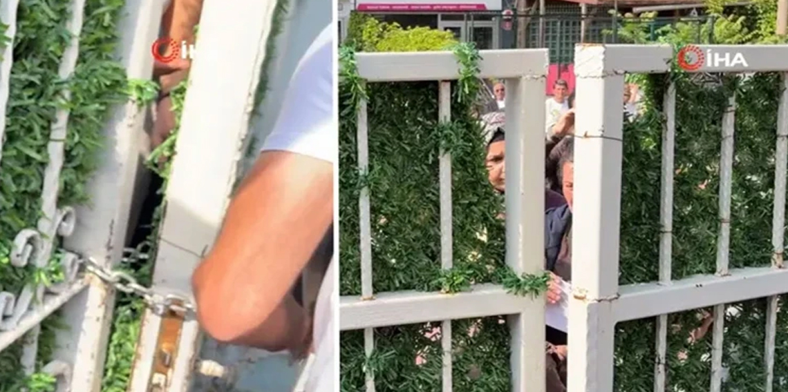 Ankara'da bir okulda kapı gerginliği yaşandı