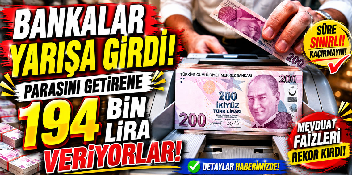 Bankalar yarışa girdi! Parasını getirene 194 bin lira veriyorlar