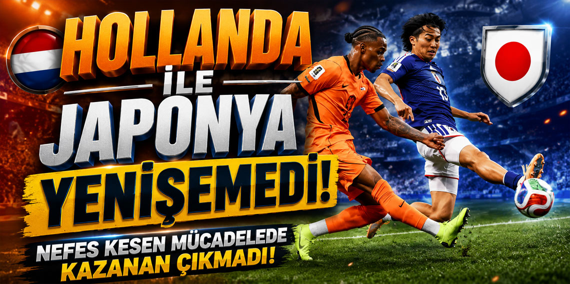 Hollanda - Japonya maçında kazanan çıkmadı