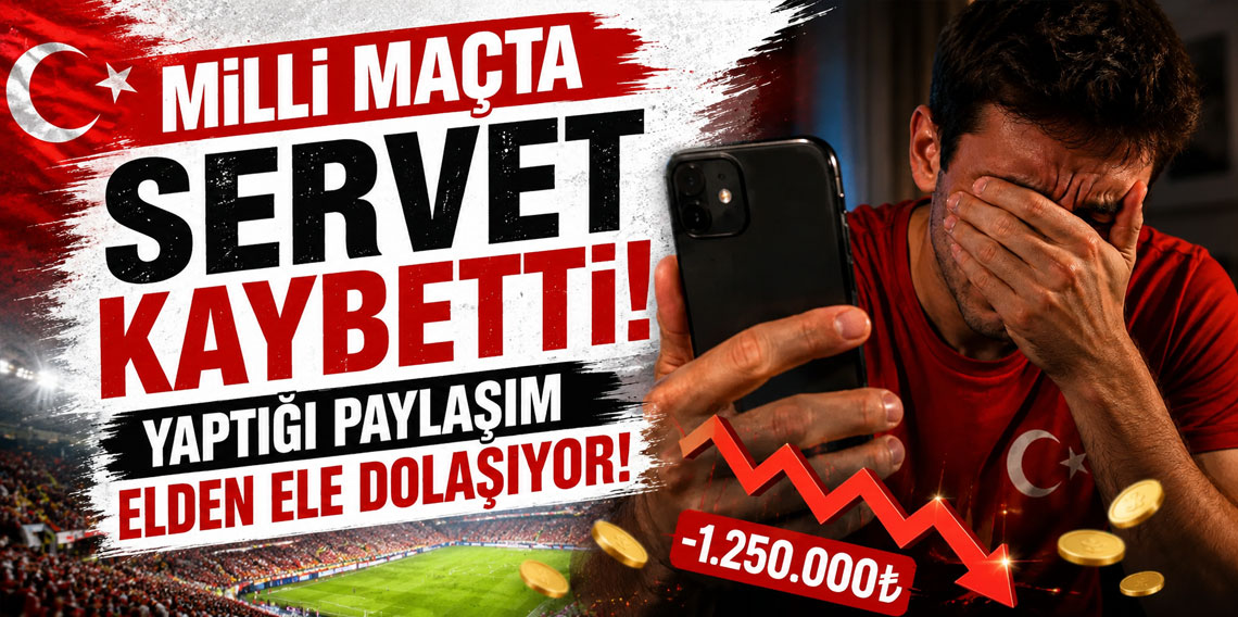 Milli maçta servet kaybetti! Yaptığı paylaşım elden ele dolaşıyor