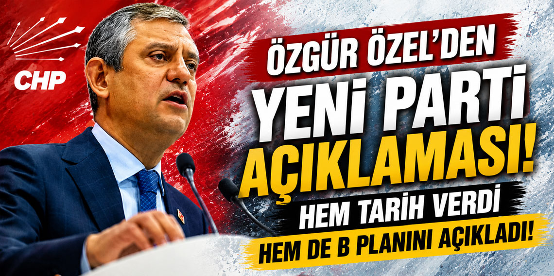 Özgür Özel'den yeni parti' açıklaması! Hem tarih verdi hem de B planını açıkladı!