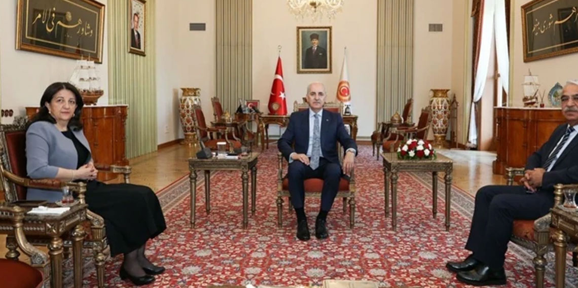 TBMM Başkanı Kurtulmuş, DEM Parti İmralı Heyeti ile görüştü