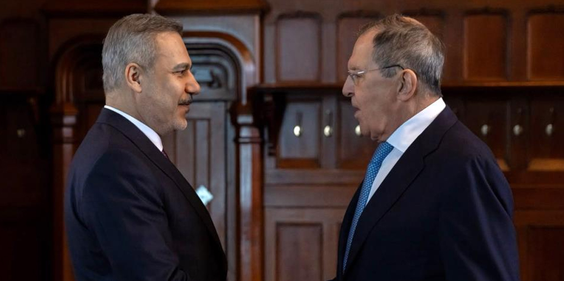 Bakan Fidan, Lavrov ile baş başa görüştü