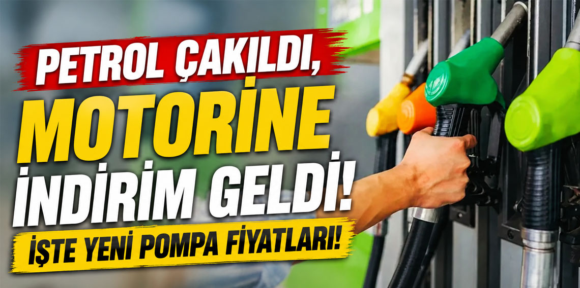 Petrol çakıldı, motorine indirim geldi! İşte yeni pompa fiyatları!