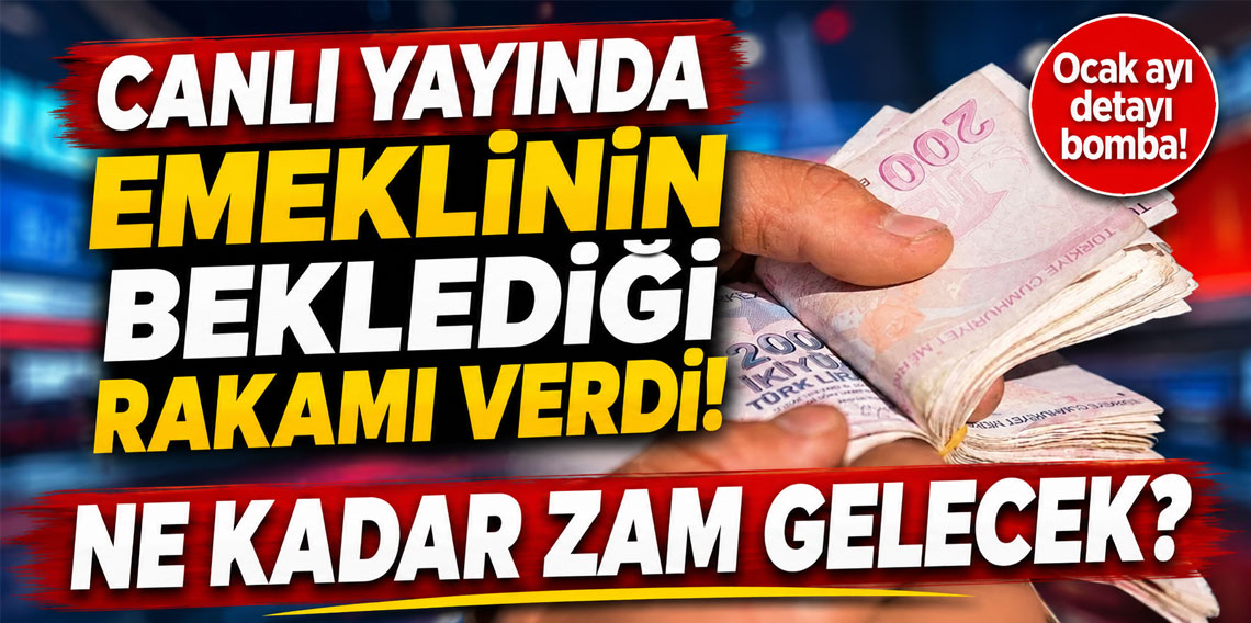 Canlı yayında emeklinin beklediği rakamı verdi! Ne kadar zam gelecek?