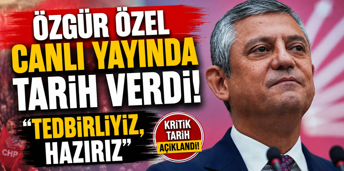 Canlı yayında tarih verdi! Özgür Özel'den seçim ve yeni parti açıklaması