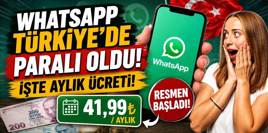 WhatsApp Türkiye'de paralı oldu! İşte aylık ücreti!