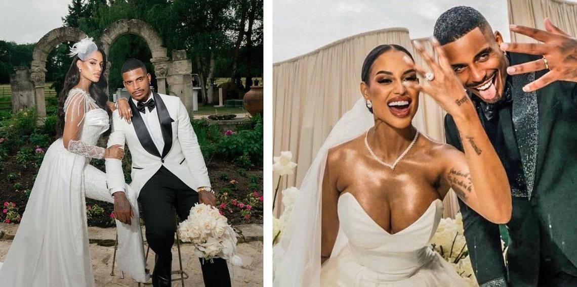 Mario Lemina, iki çocuğunun annesi Fanny Neguesha ile evlendi