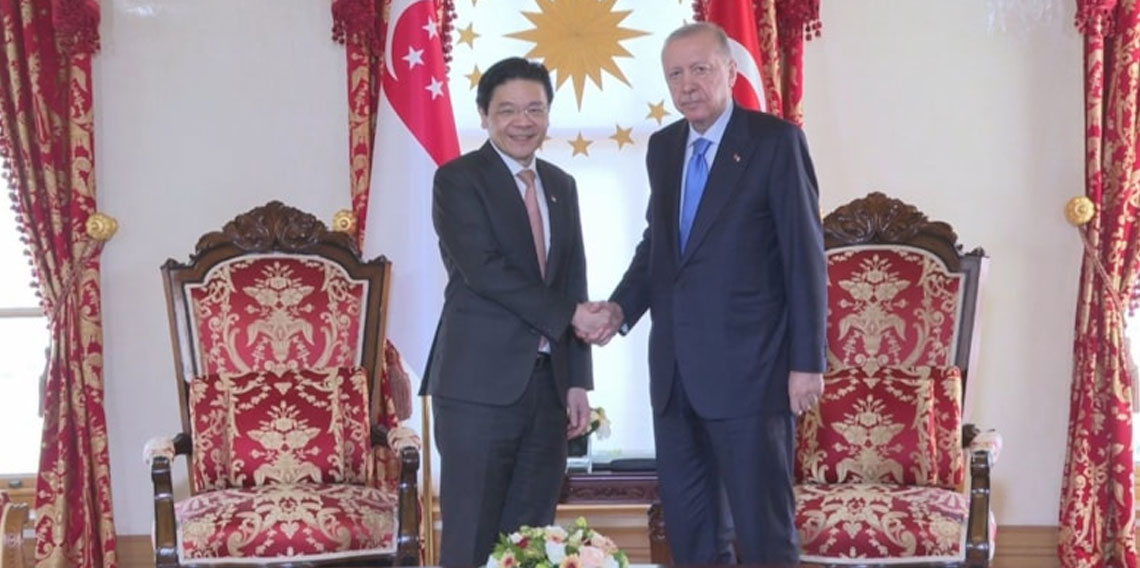Cumhurbaşkanı Erdoğan, Singapur Başbakanı Wong'u kabul etti