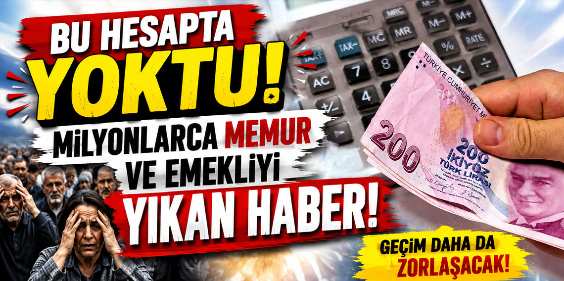 Milyonlarca memur ve emekliyi yıkan haber!