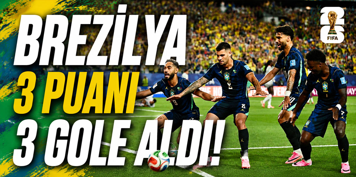 Brezilya 3 puanı 3 gole aldı!