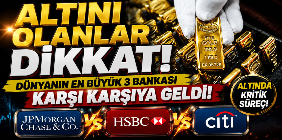 Cebinde altını olanlar dikkat! Dünyanın en büyük 3 bankası karşı karşıya geldi