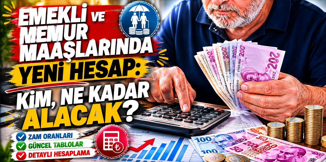 Emekli ve memur maaşlarında yeni hesap: Kim, ne kadar alacak?