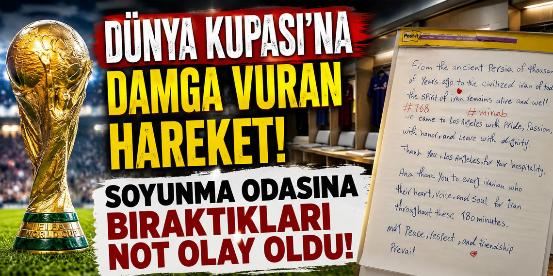 Dünya Kupası'na damga vuran hareket! Soyunma odasına bıraktıkları not olay oldu