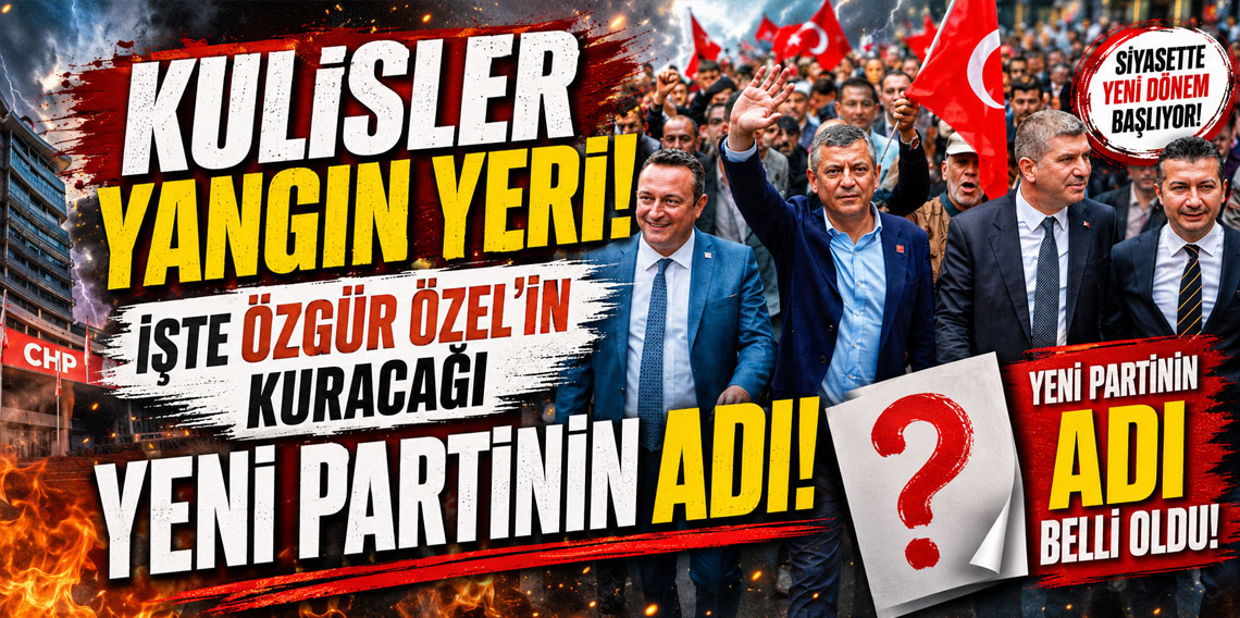 Kulisler yangın yeri! İşte Özgür Özel'in kuracağı yeni partinin adı!