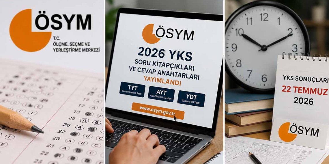YKS soru kitapçıkları ve cevap anahtarları yayımlandı