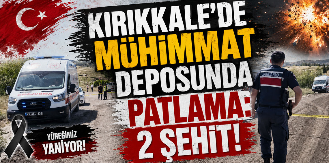 Kırıkkale'de mühimmat deposunda patlama: 2 şehit!