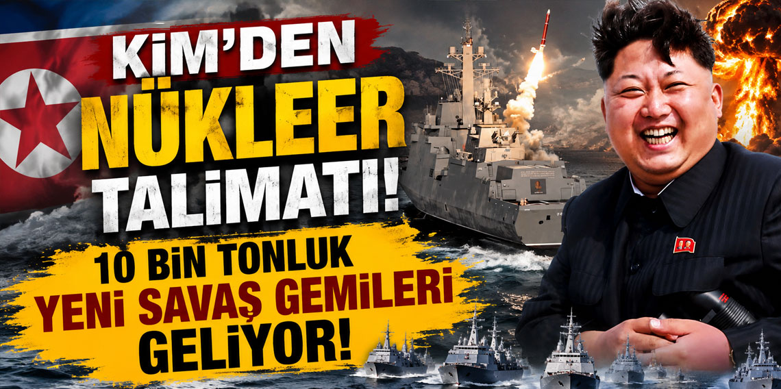 Kim'den nükleer talimatı! 10 bin tonluk yeni savaş gemileri geliyor!
