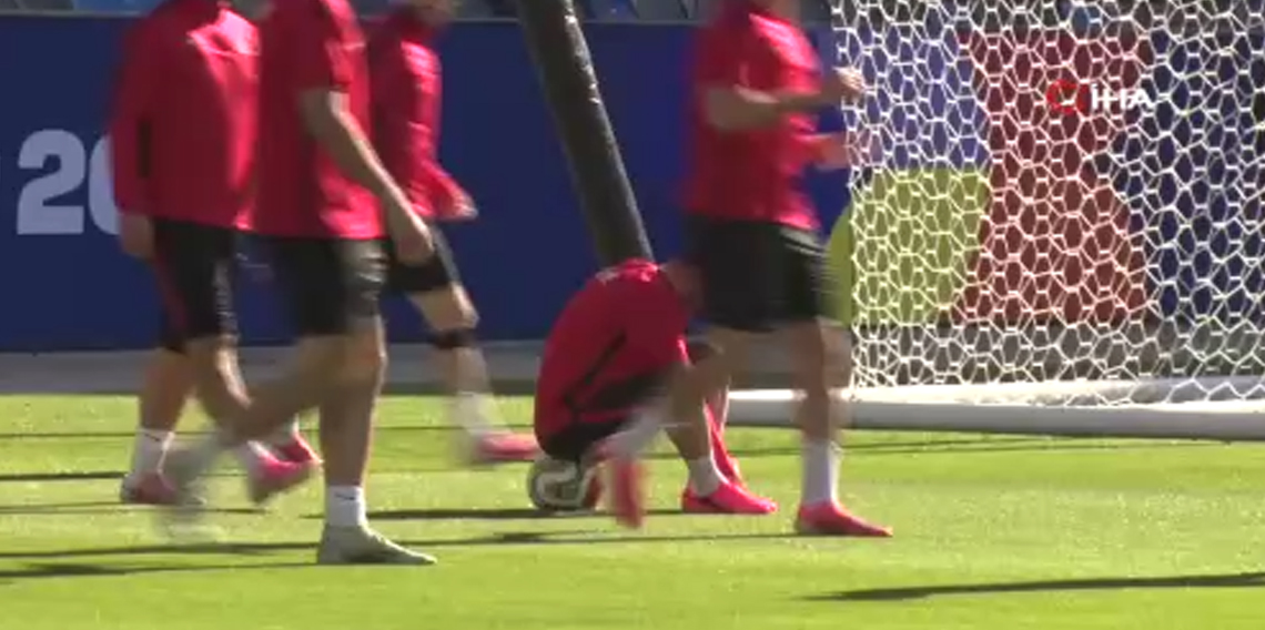 A Milli Futbol Takımı, ABD maçı hazırlıklarını tamamladı