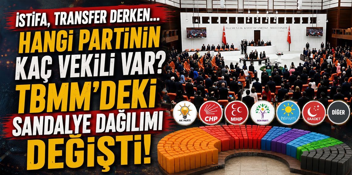 İSTİFA, TRANSFER DERKEN…HANGİ PARTİNİN KAÇ VEKİLİ VAR? TBMM’DEKİ SANDALYE DAĞILIMI DEĞİŞTİ!