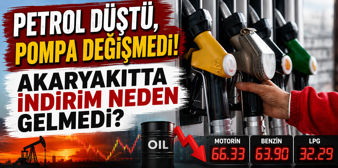 Petrol düştü, pompa değişmedi: Akaryakıtta indirim neden gelmedi?