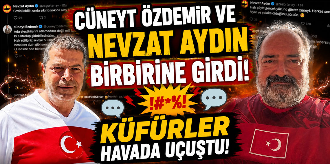 Cüneyt Özdemir ve Nevzat Aydın birbirine girdi! Küfürler havada uçuştu