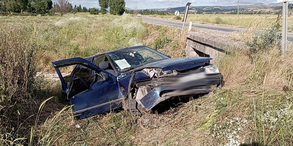 Tokat’ta otomobil şarampole uçtu: 1 ölü, 1 yaralı