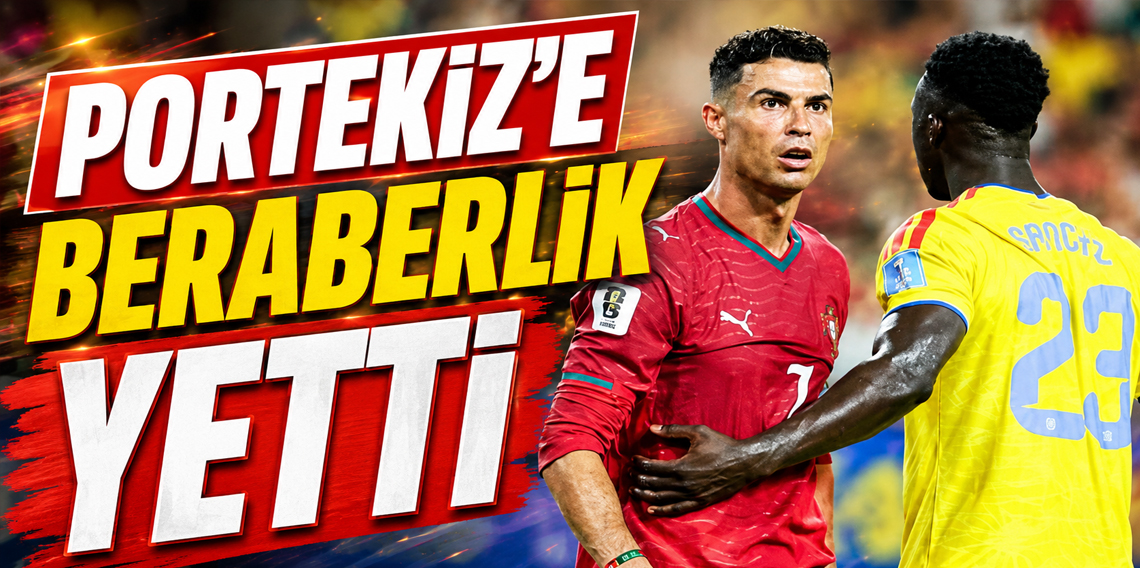 Ronaldo'lu Portekiz'e Beraberlik Yetti