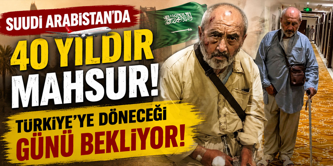 Suudi Arabistan'da 40 yıldır mahsur! Türkiye'ye döneceği günü bekliyor!
