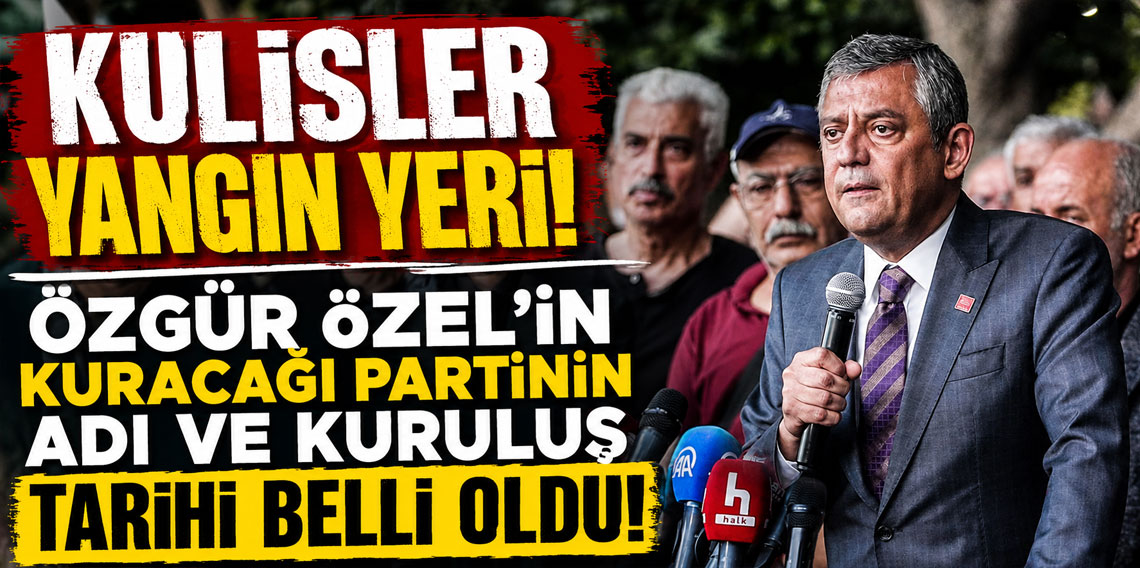 Kulisler yangın yeri! Özgür Özel'in kuracağı partinin adı ve kuruluş tarihi belli oldu!