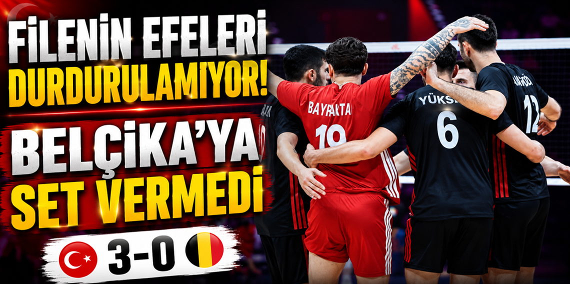 Türkiye Voleybol Milletler Liginde Belçika'yı yendi