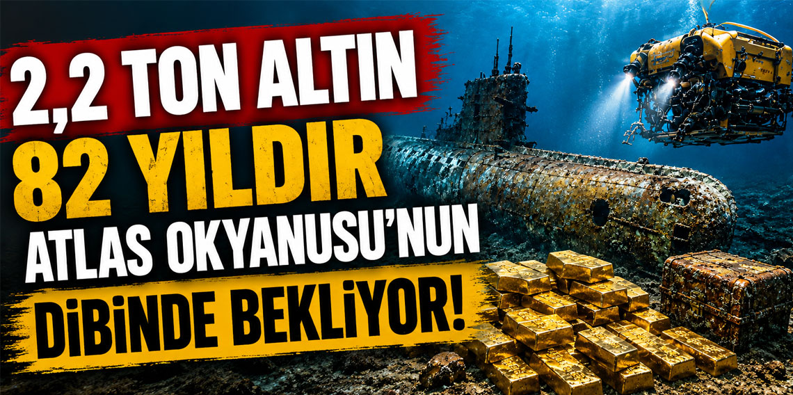 2,2 ton altın 82 yıldır Atlas Okyanusu'nun dibinde bekliyor!