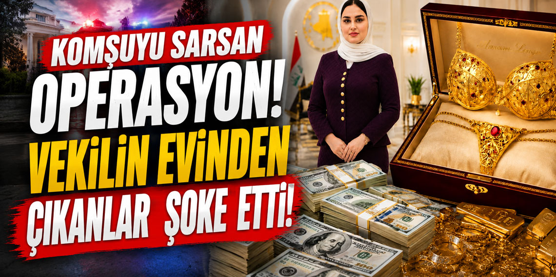 Irak'da dev operasyon! Milletvekilinin evinden altın iç çamaşırı çıktı!