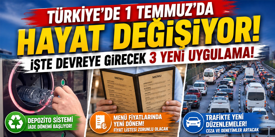 Türkiye'de 1 Temmuz'da hayat değişiyor! İşte devreye girecek 3 yeni uygulama