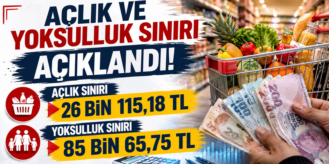 Açlık ve yoksulluk sınırı açıklandı!